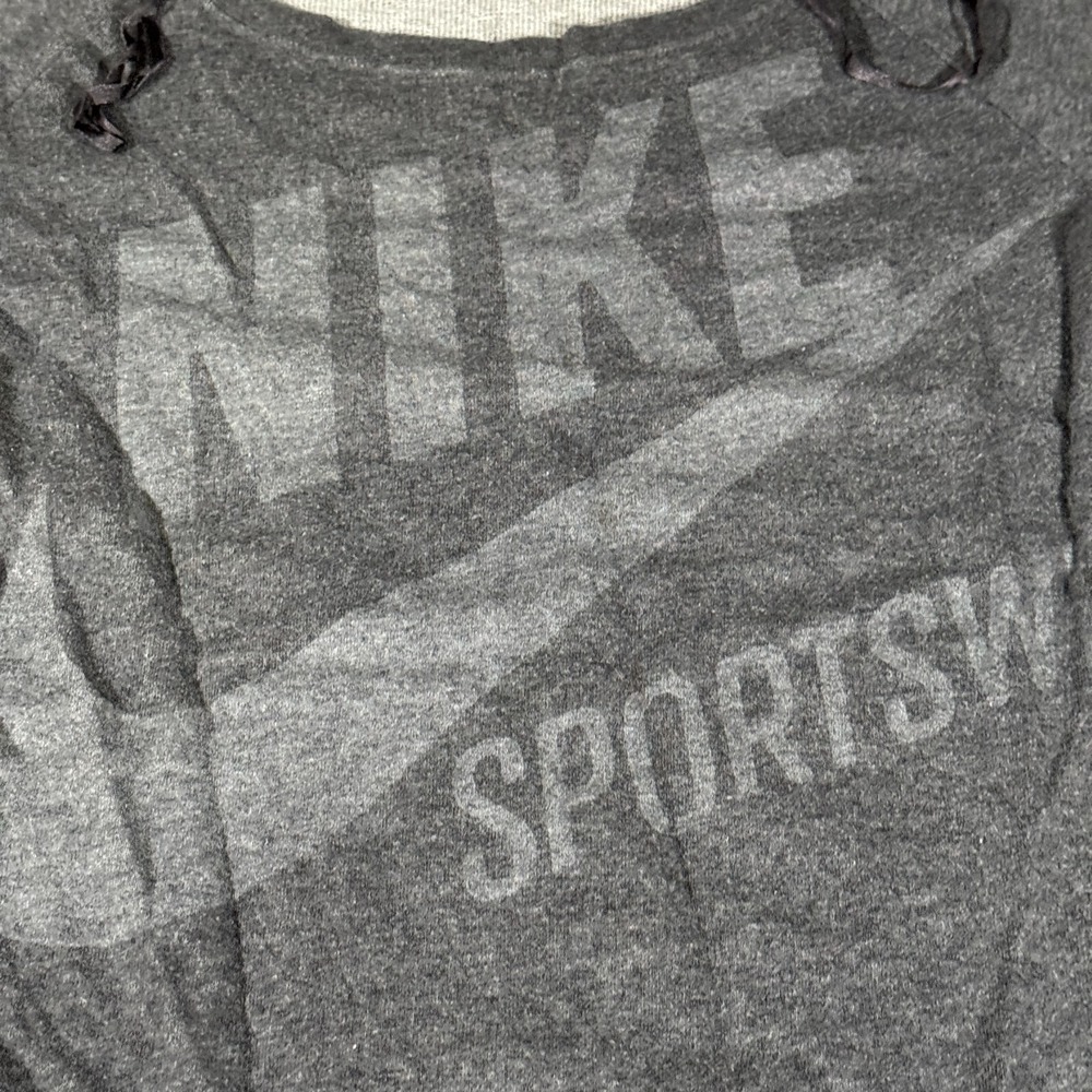 Nike Long Sleeve Sweater Gray Women's Size Large Womens Sportswear Graphic Print - Picture 2 of 8